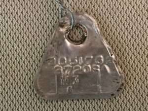 AFB Carb ID Tag aluminum 1964 Corvette