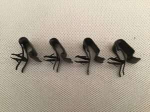 1963-67 Corvette Forward Wire Harness to Header Bar Plastisol Dipped Clips, Set of 4 SKU# 561