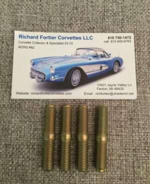 1970-72 LT-1 Corvette Carb Studs with Yellow Di-Chromate Plating SKU# 1176