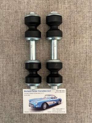 1963-69 Corvette Stabilizer Links 2 Pcs w/ WB2C H.M. & C Sleeve Logo SKU #37