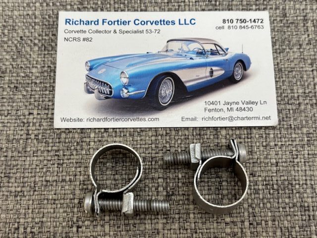 1963-1972 Corvette Exp Tank to Radiator Filler Hose Clamps, Wittek #2 SKU# 74