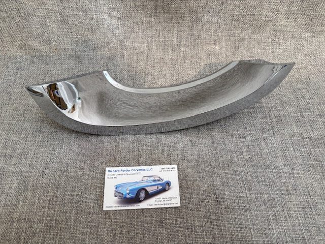 1958-62 Corvette L.H. Lower Front Crescent Molding, NOS (Lightly Damaged) SKU# 70