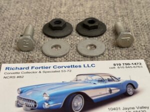 1963-67 Corvette Rear Lower Inner Valance Panel Bolt, Nut, & Washer Kit SKU# 103