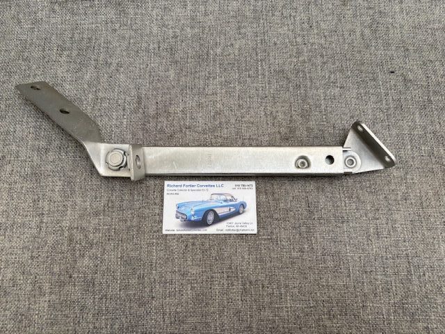1968-71 Corvette Hood Support Assembly, Restored Original, Cad Plated SKU# 991